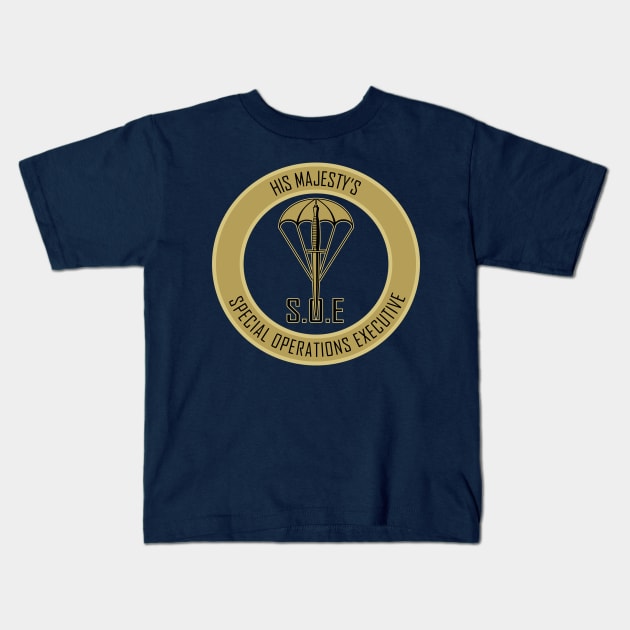 WW2 SOE Special Operations Executive Kids T-Shirt by TCP